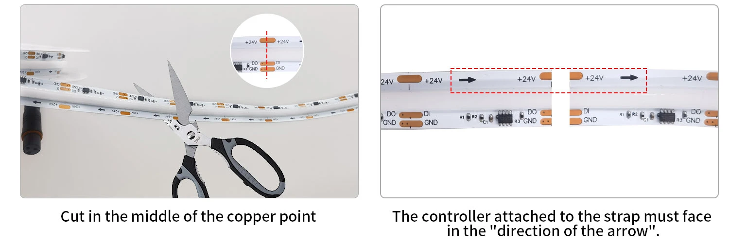 rgb cob led light strip